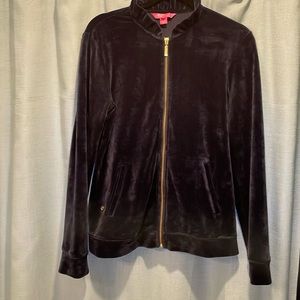 Lilly Pulitzer Blue Velour Sweatsuit